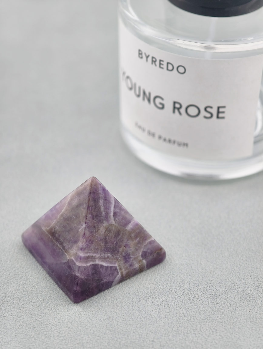 Natural Amethyst Pyramid Ornament image