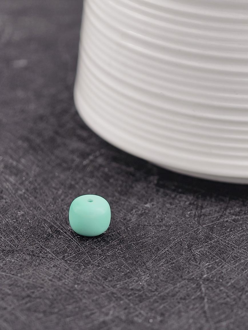 Natural Turquoise Vintage Drum Bead DIY Accessory image