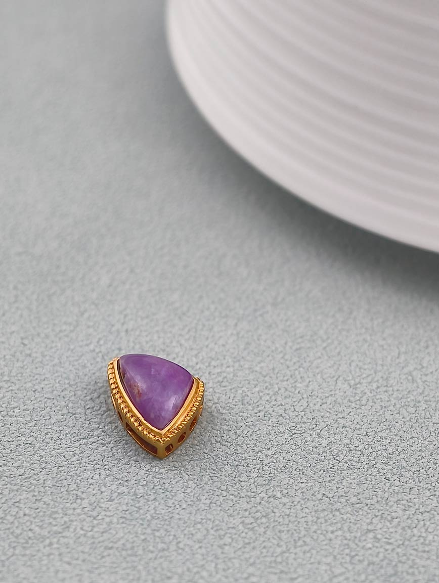18K Gold Sugilite Fashion Personality Handmade DIY Accessory image