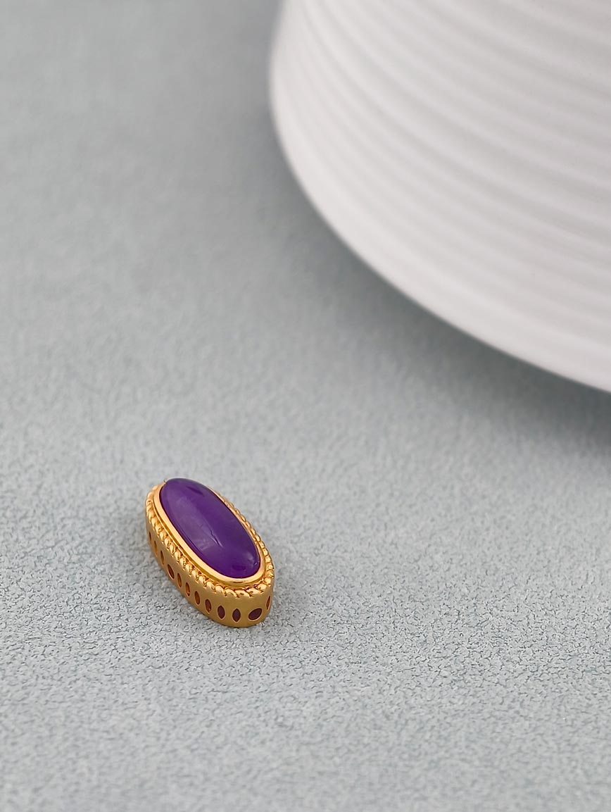 18K Gold Oval Sugilite DIY Accessory image
