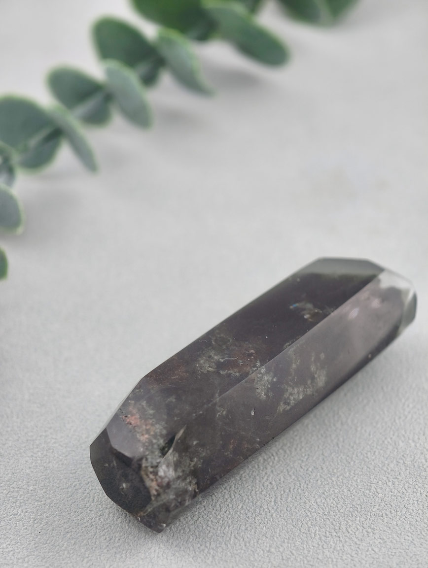 Top Grade Natural Green Phantom Crystal Column image