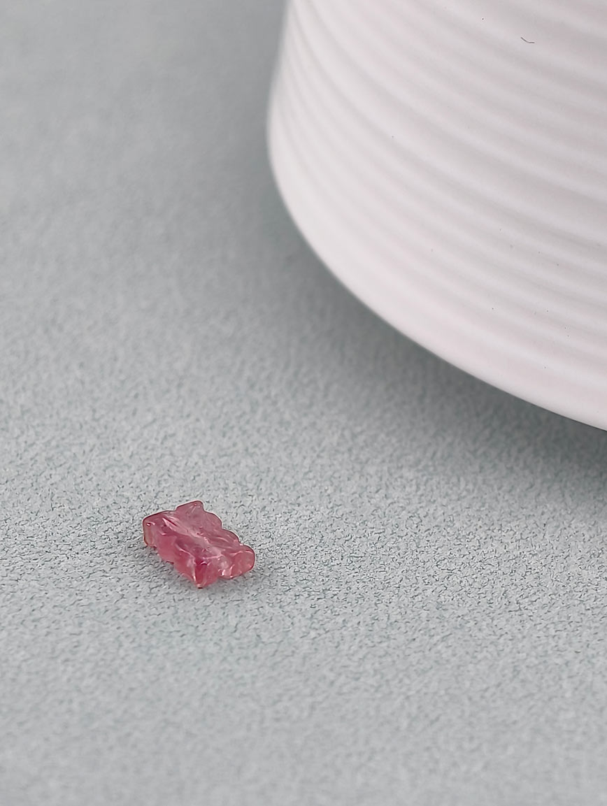 Natural Tourmaline Ruyi Flower DIY Accessory image