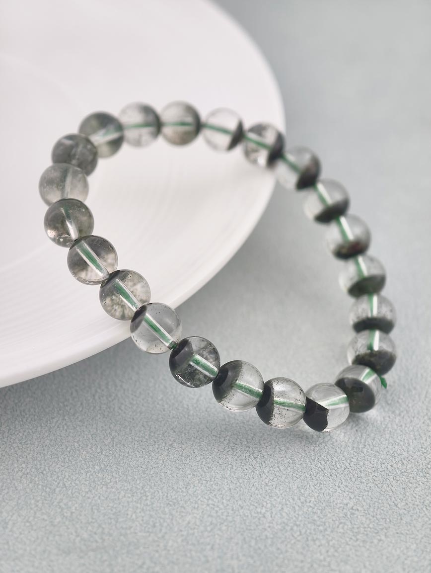 Natural Brazilian Green Phantom Bracelet image