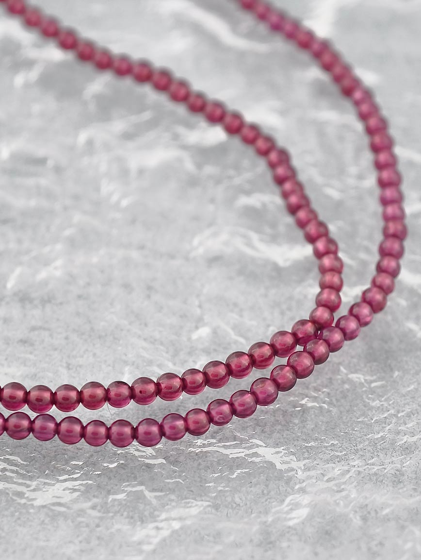 Natural Garnet Multi-Circle Bracelet image