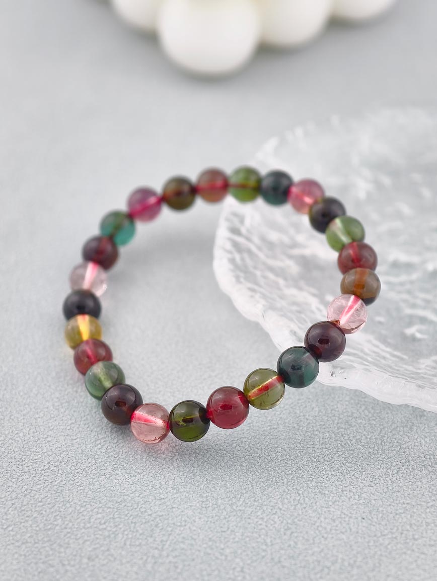 Collectible Natural Rainbow Tourmaline Bracelet image