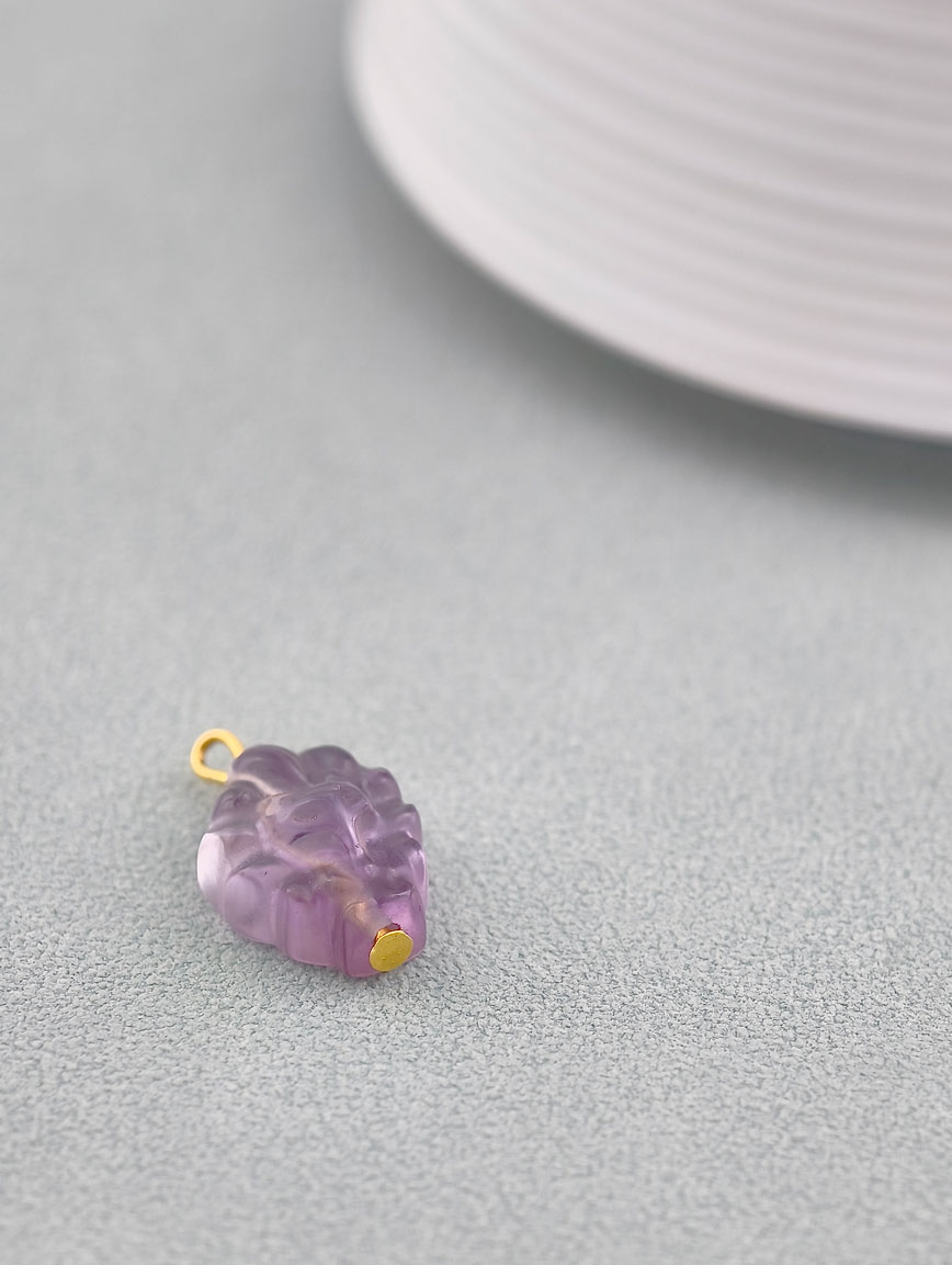 Natural Amethyst Nine-Tailed Fox DIY Accessory image