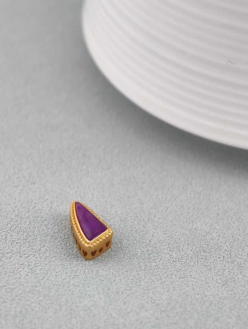 18K Gold Sugilite Unique Style DIY Accessory image