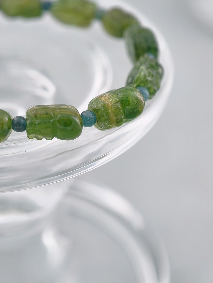 Natural Green Tourmaline Energy Bracelet image