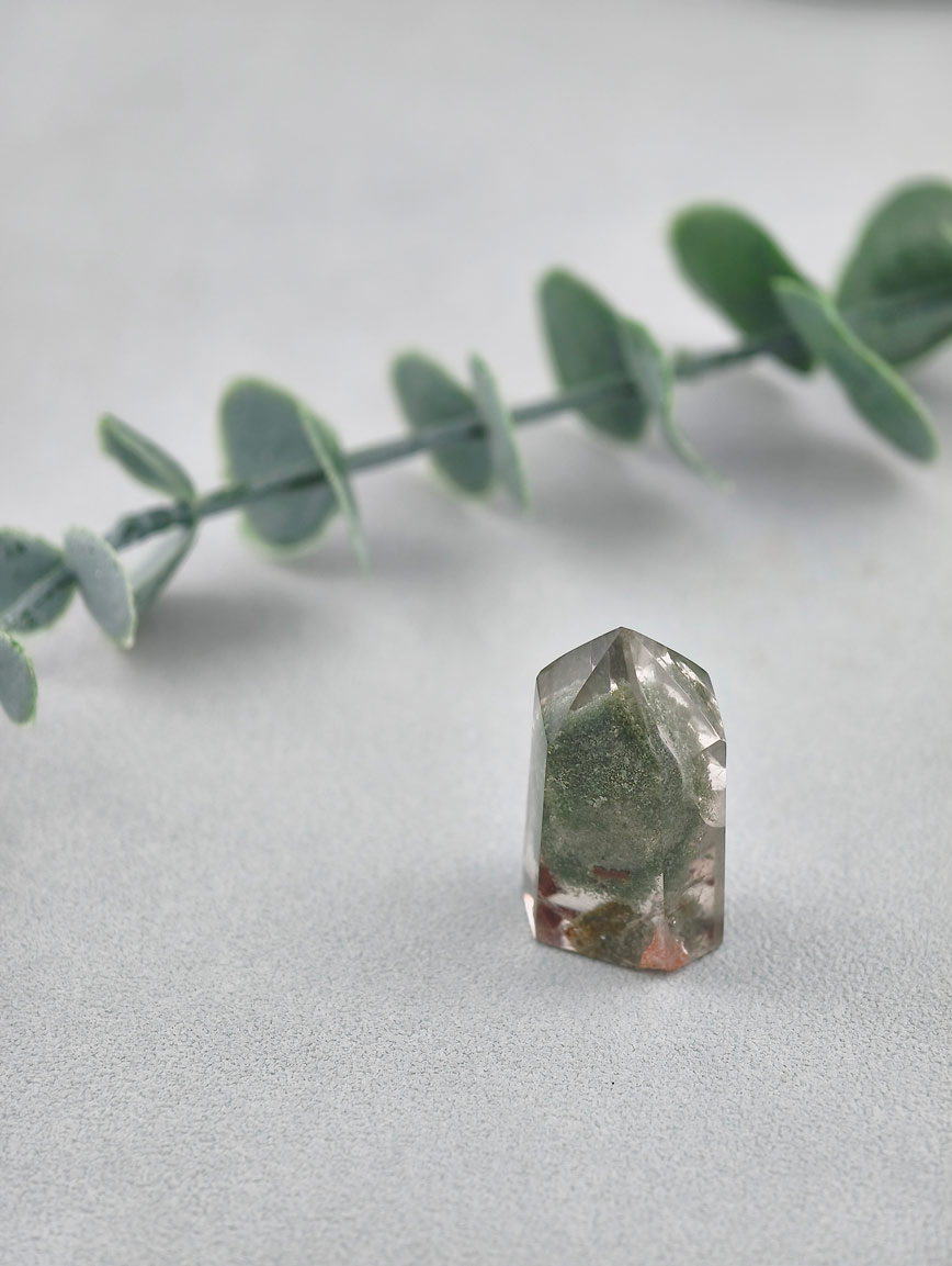 Natural Green Phantom Pyramid Ornament image