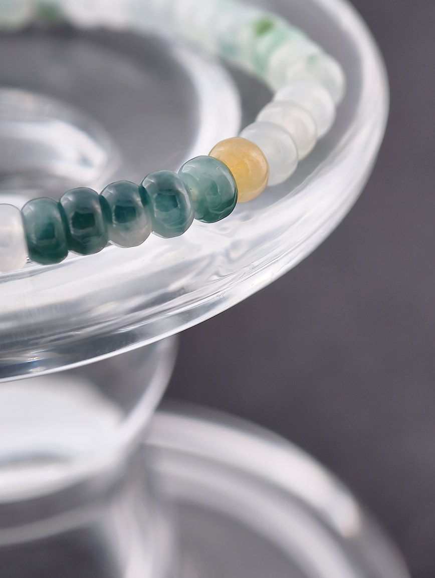Natural Multi-Colored Jadeite Bracelet image