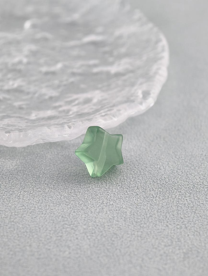 Natural Colored Fluorite Star DIY Accessory image