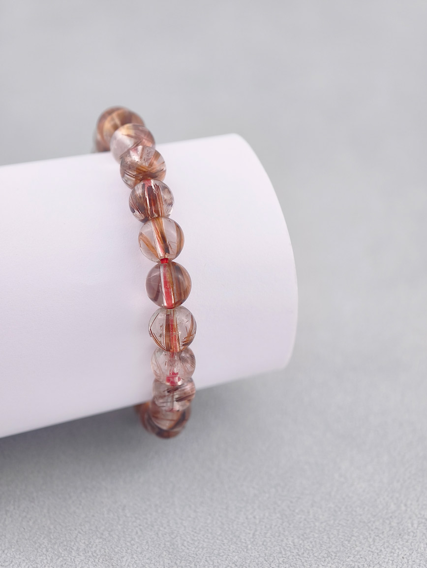 High Quality Copper Rutilated Quartz Energy Bracelet image