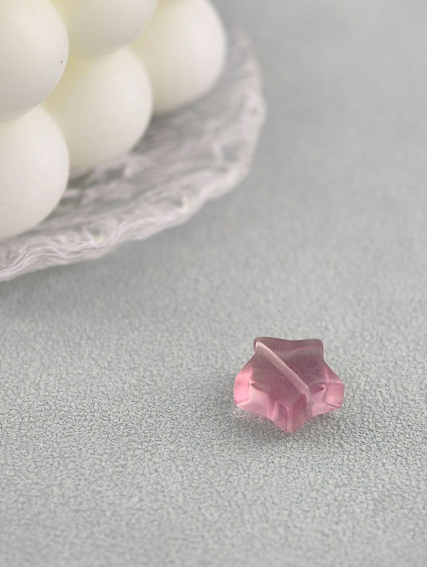 Natural Colored Fluorite Star DIY Accessory image