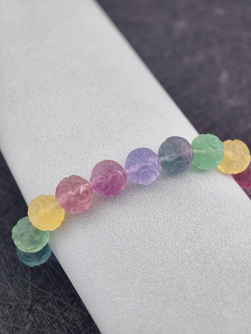 Natural Fluorite Simple Style Bracelet image