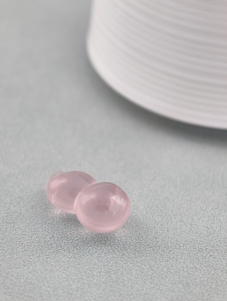 Natural Rose Quartz Gourd DIY Accessory image