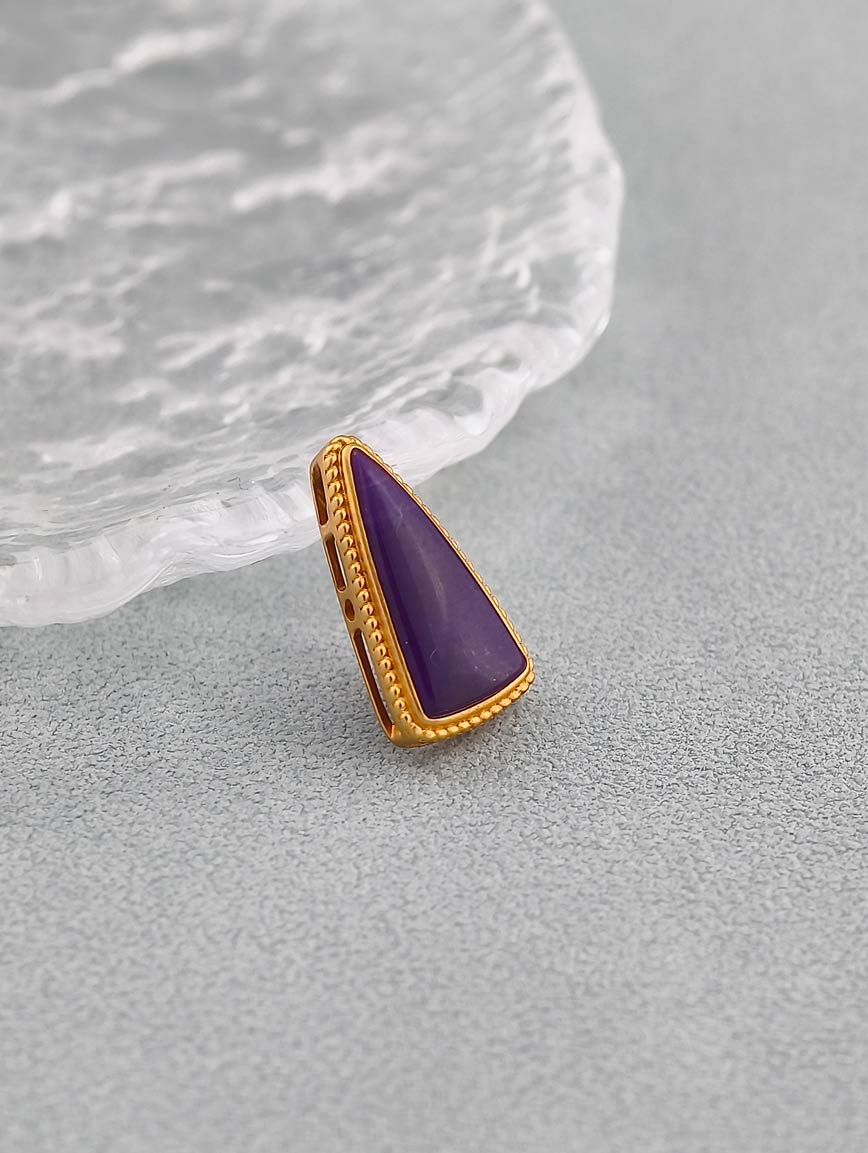 18K Gold Mysterious Purple Sugilite DIY Accessory image
