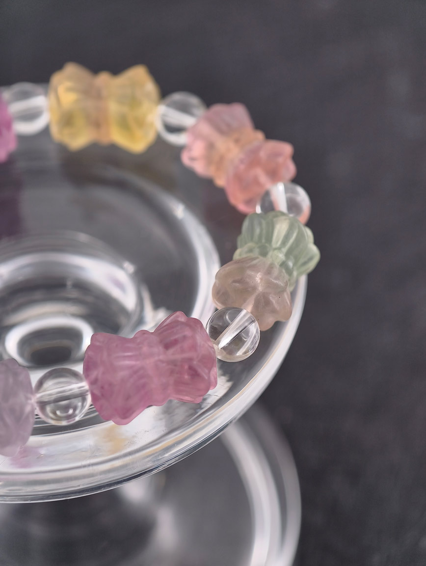 Natural Fluorite Delicate Style Bracelet image