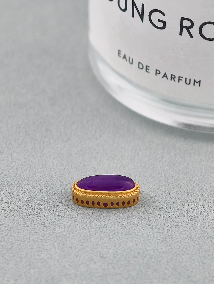 18K Gold Oval Sugilite DIY Accessory image