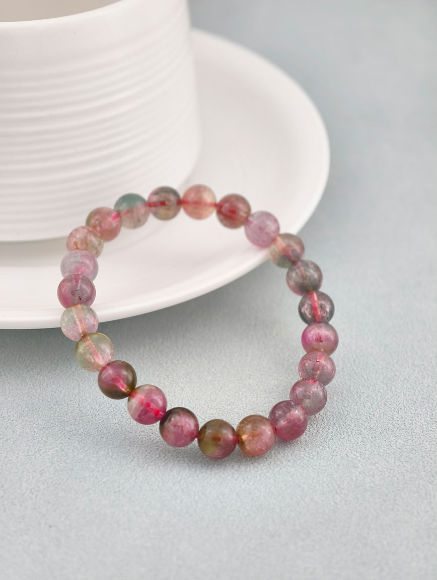 Collectible Natural Watermelon Tourmaline Bracelet image