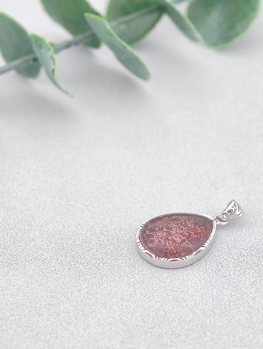 Natural Red Super Seven Sterling Silver Pendant image