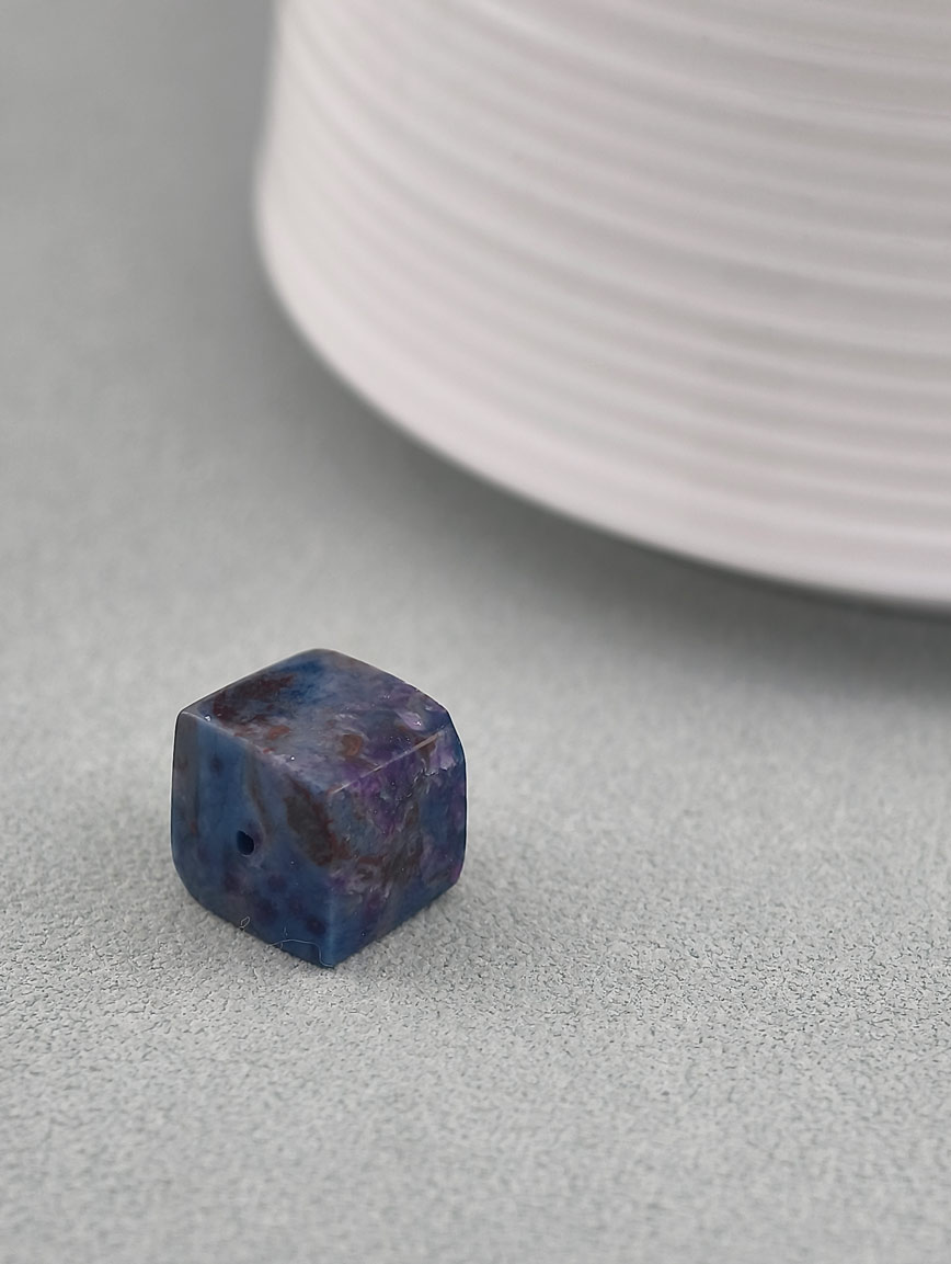 Natural Blue-Purple Night Cherry Cube Sugilite DIY Accessory image