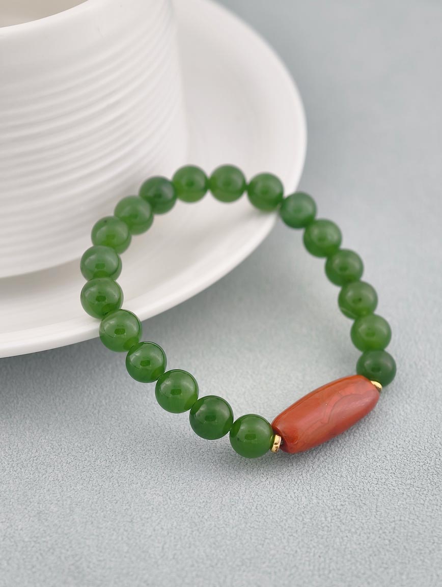 Natural Jasper and South Red Agate Bracelet image