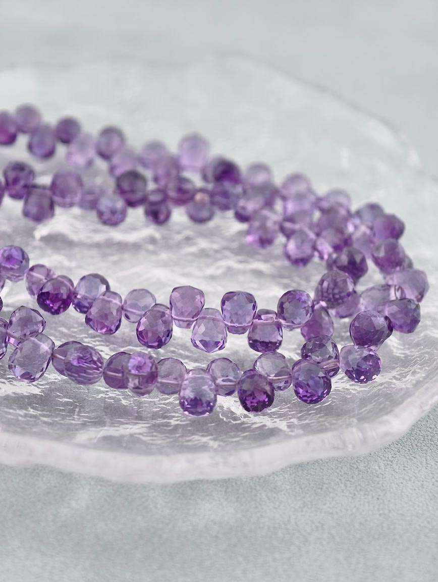Top-grade Amethyst Necklace with Diamond Cut image