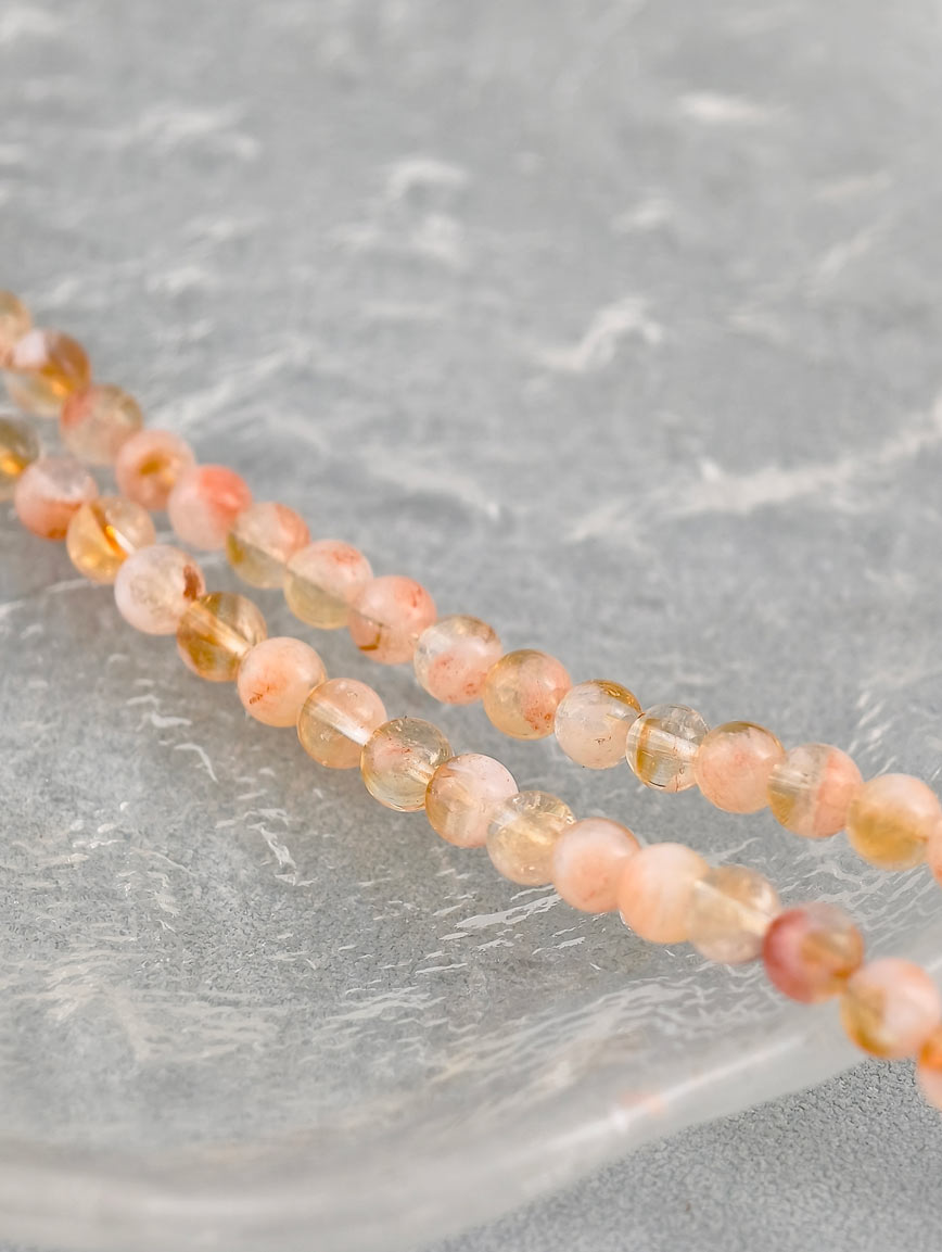 Natural Yellow Koi Three-Wrap Bracelet image