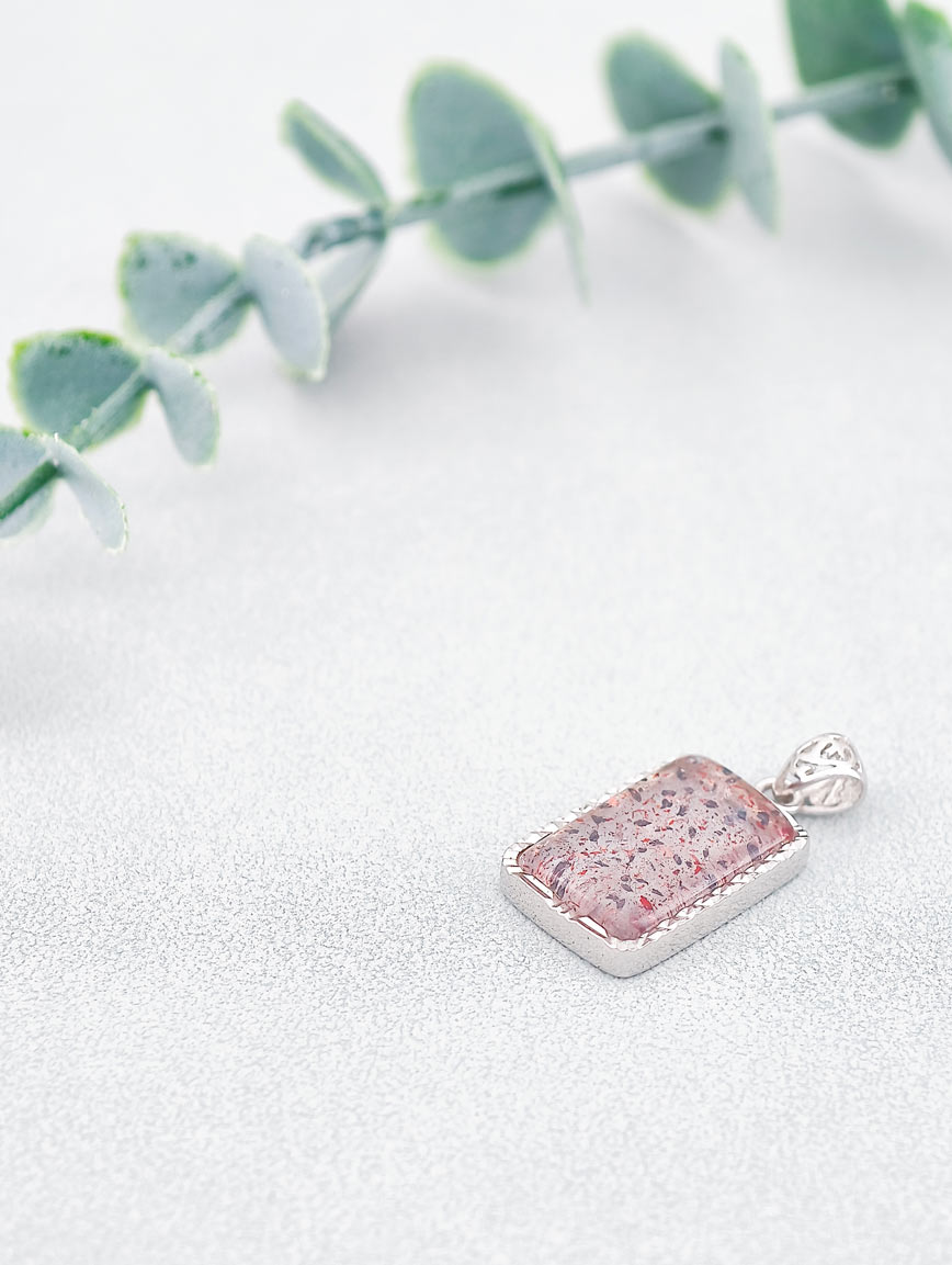 Natural Super Seven Sterling Silver Pendant image