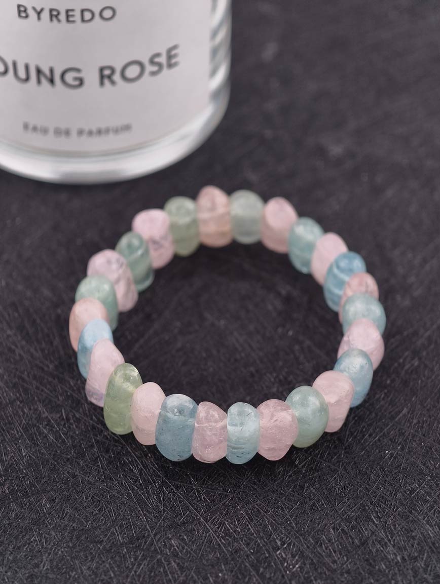 Natural Morganite Energy Bracelet image