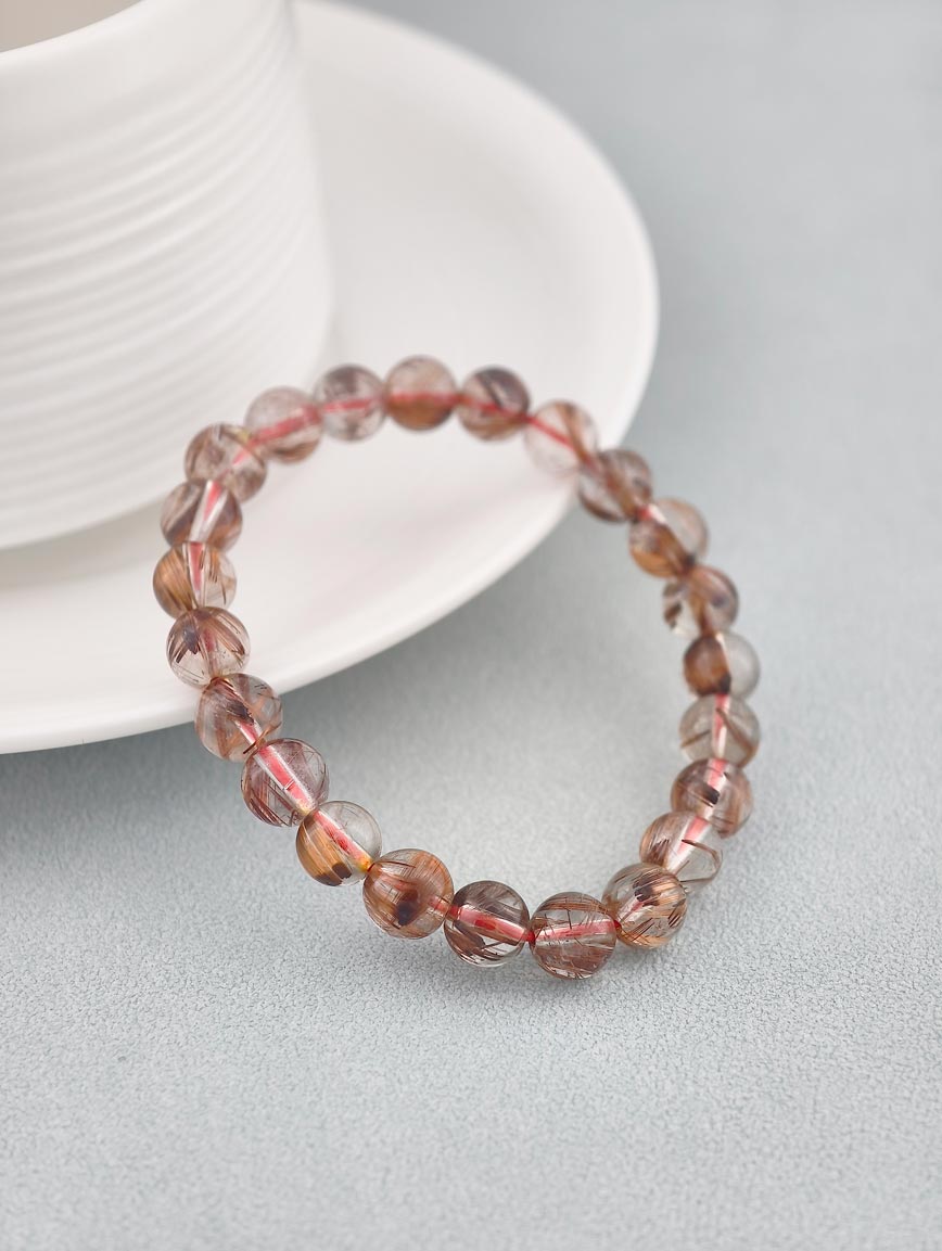 High Quality Copper Rutilated Quartz Energy Bracelet image