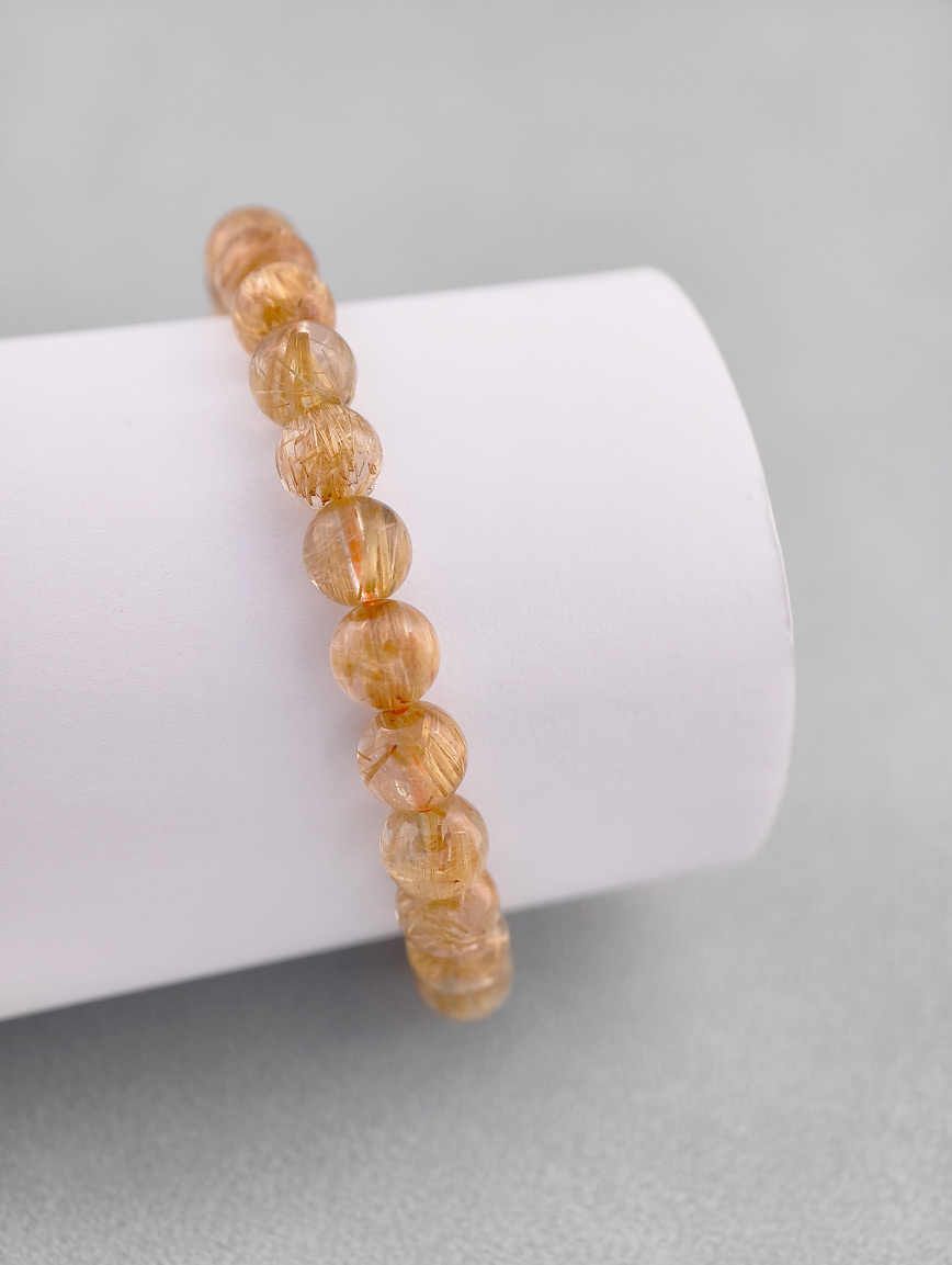 High Quality Natural Rutilated Quartz Bracelet image