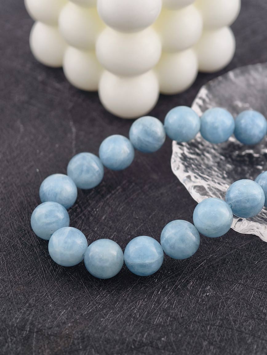 Natural Aquamarine Simple Style Necklace image