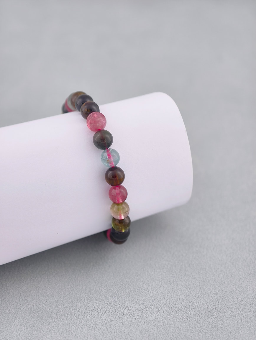 Natural Rainbow Tourmaline Energy Bracelet image