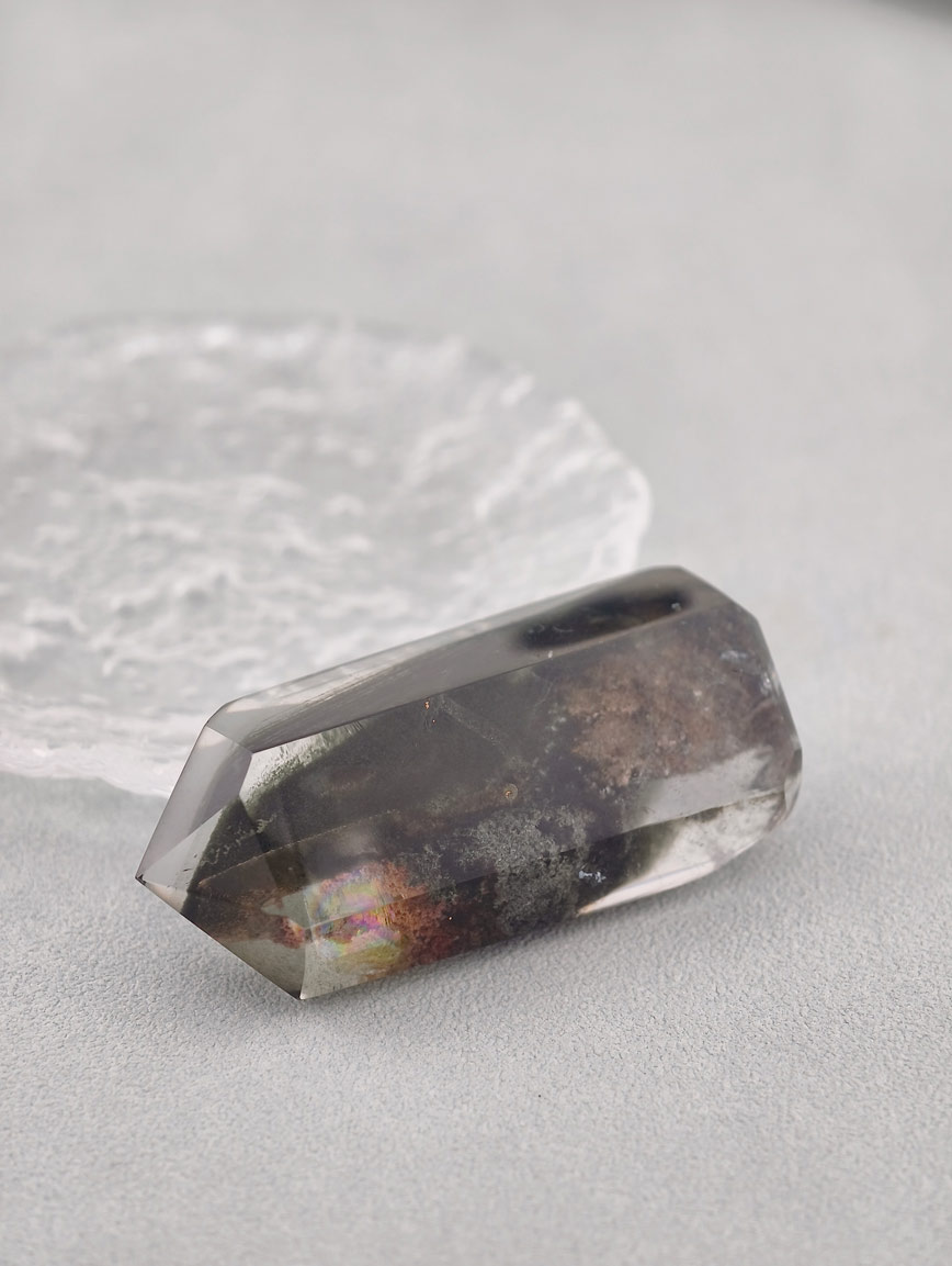 Top Grade Natural Colorful Phantom Crystal Column image