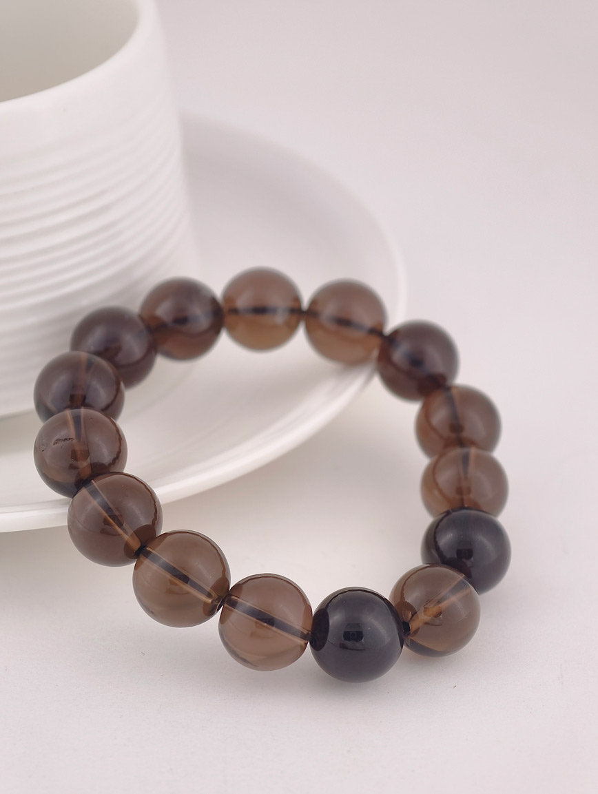 Natural Smoky Quartz Simple Style Bracelet image