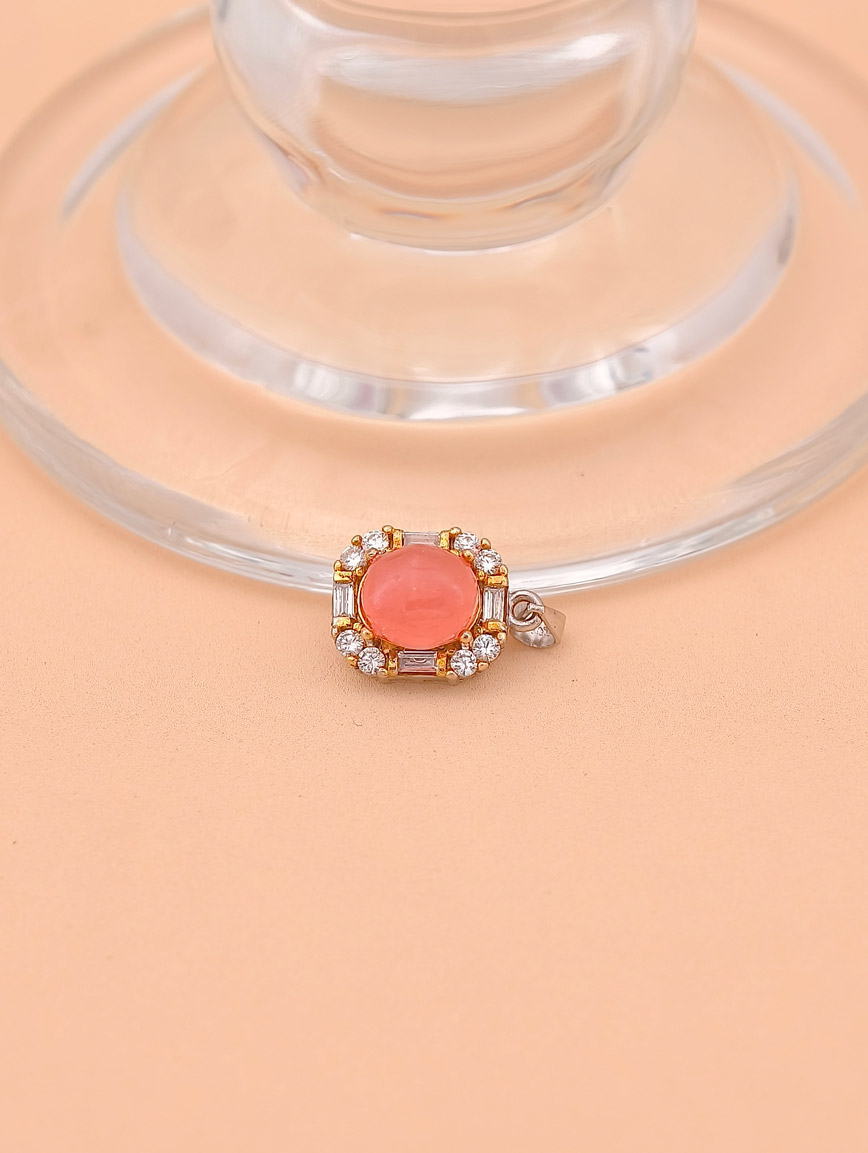 Natural Rhodochrosite Exquisite Style Sterling Silver Pendant image