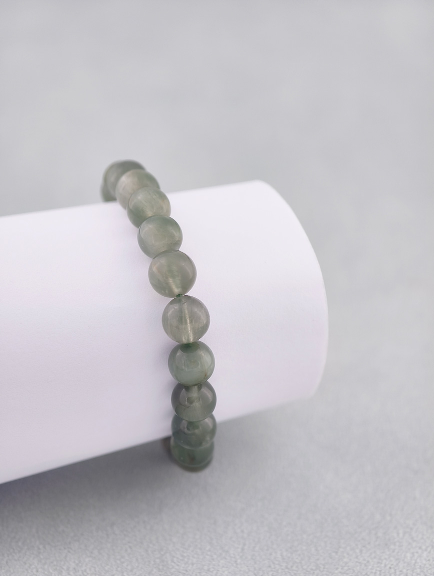 Natural Green Rutilated Quartz Energy Bracelet image