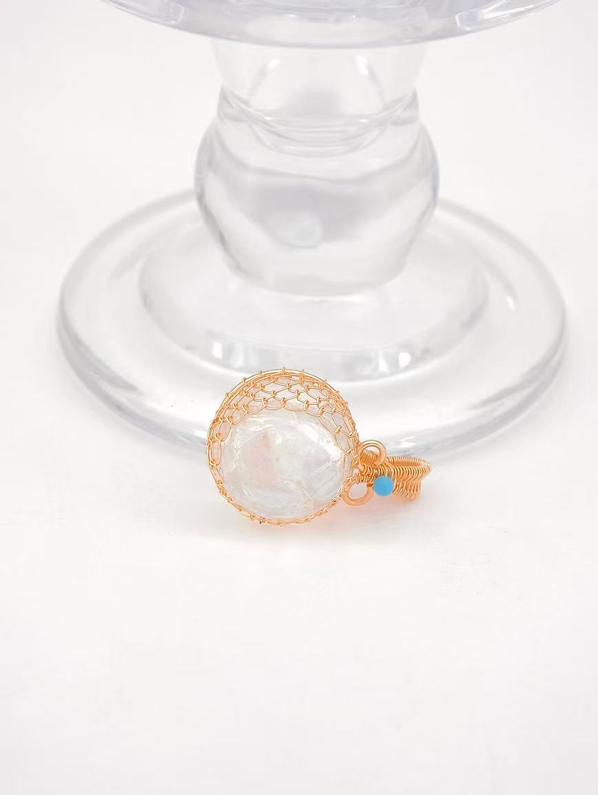 Natural Clear Quartz Ball Pendant image