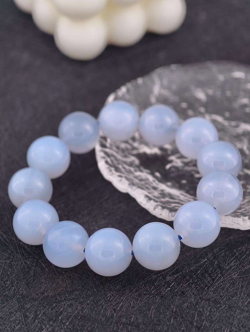 Natural Blue Chalcedony Bracelet image