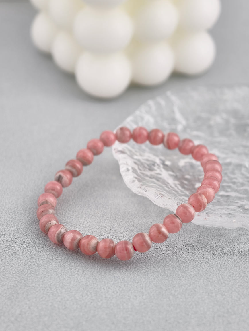 Natural Rhodochrosite Energy Bracelet image