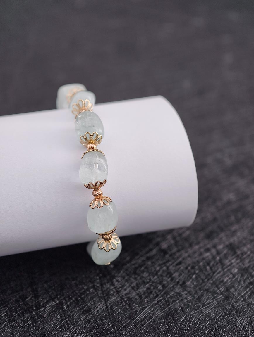 Natural Aquamarine Delicate Style Bracelet image