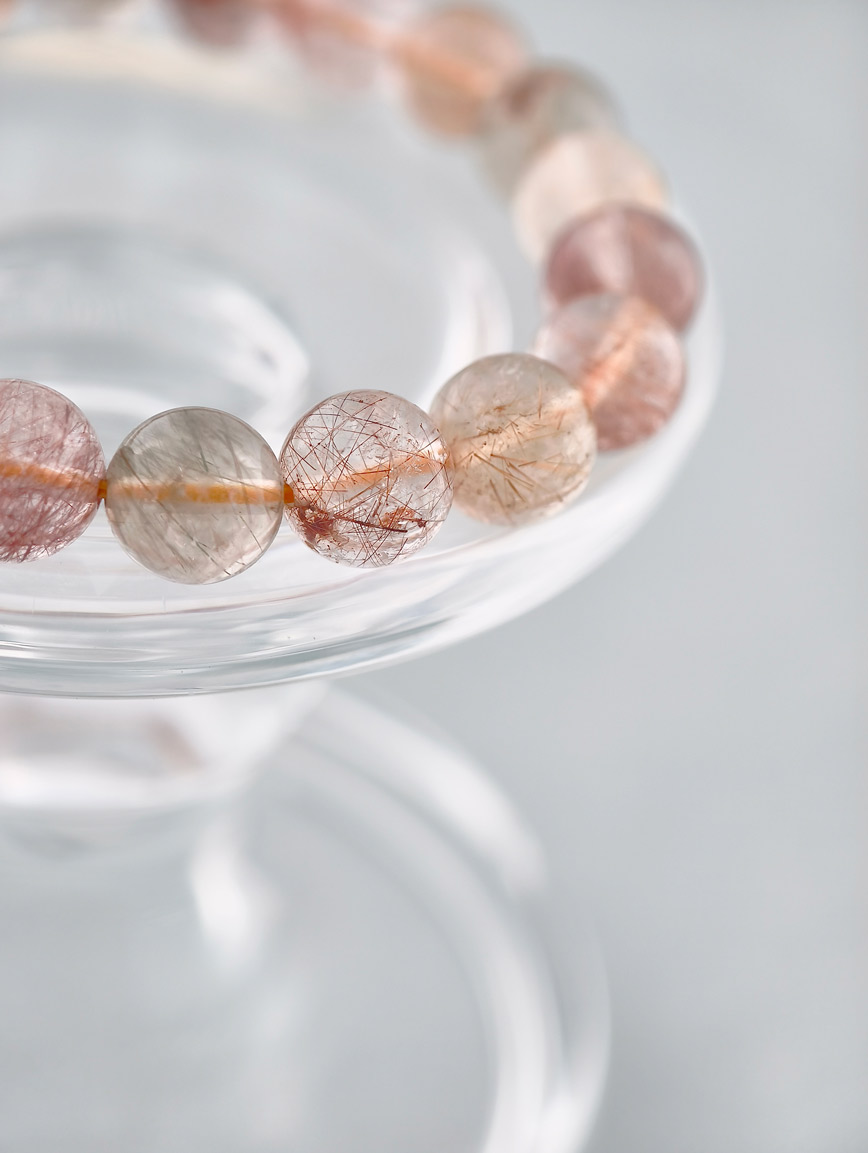 Natural Colored Rutilated Quartz Bracelet image