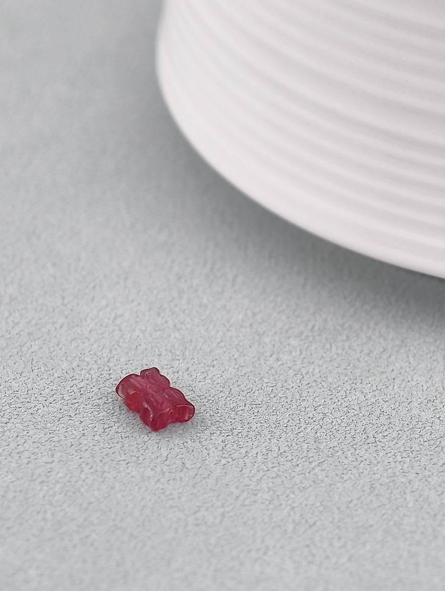 Natural Tourmaline Ruyi Flower DIY Accessory image