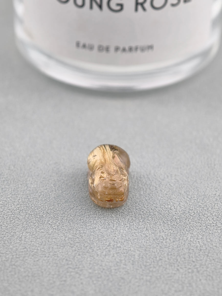 Natural Titanium Rutilated Quartz Pi Xiu DIY Accessory image