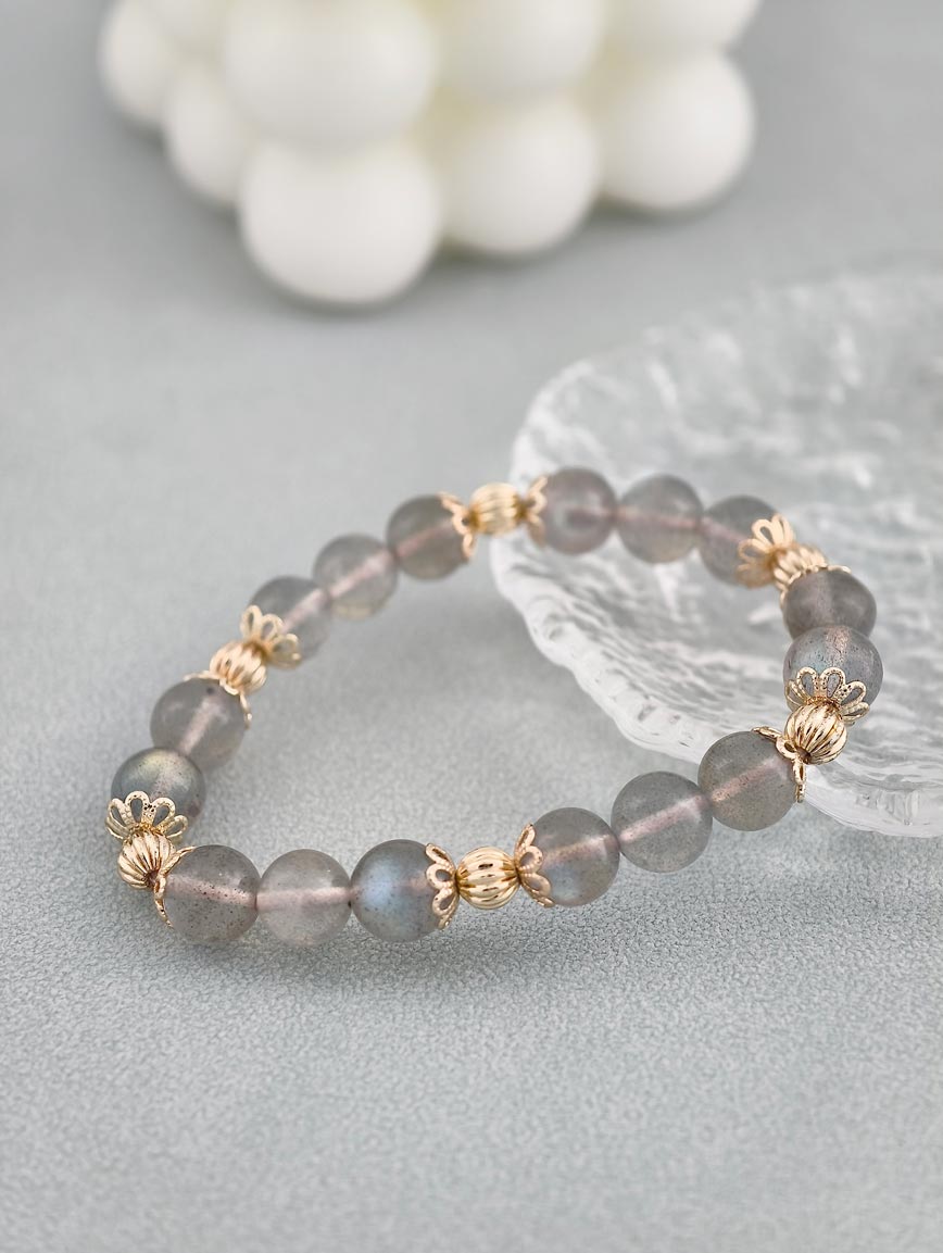Natural Labradorite Delicate Style Bracelet image