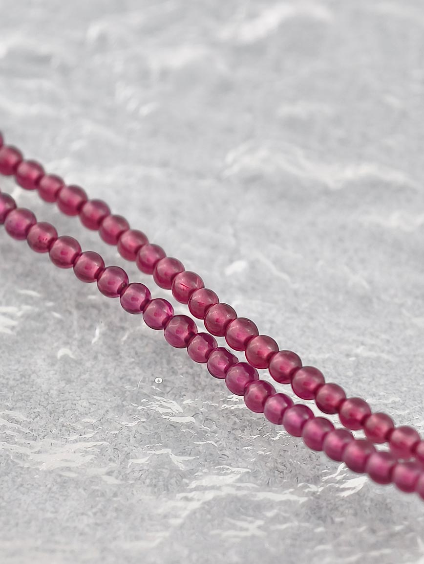 Natural Garnet Multi-Circle Bracelet image