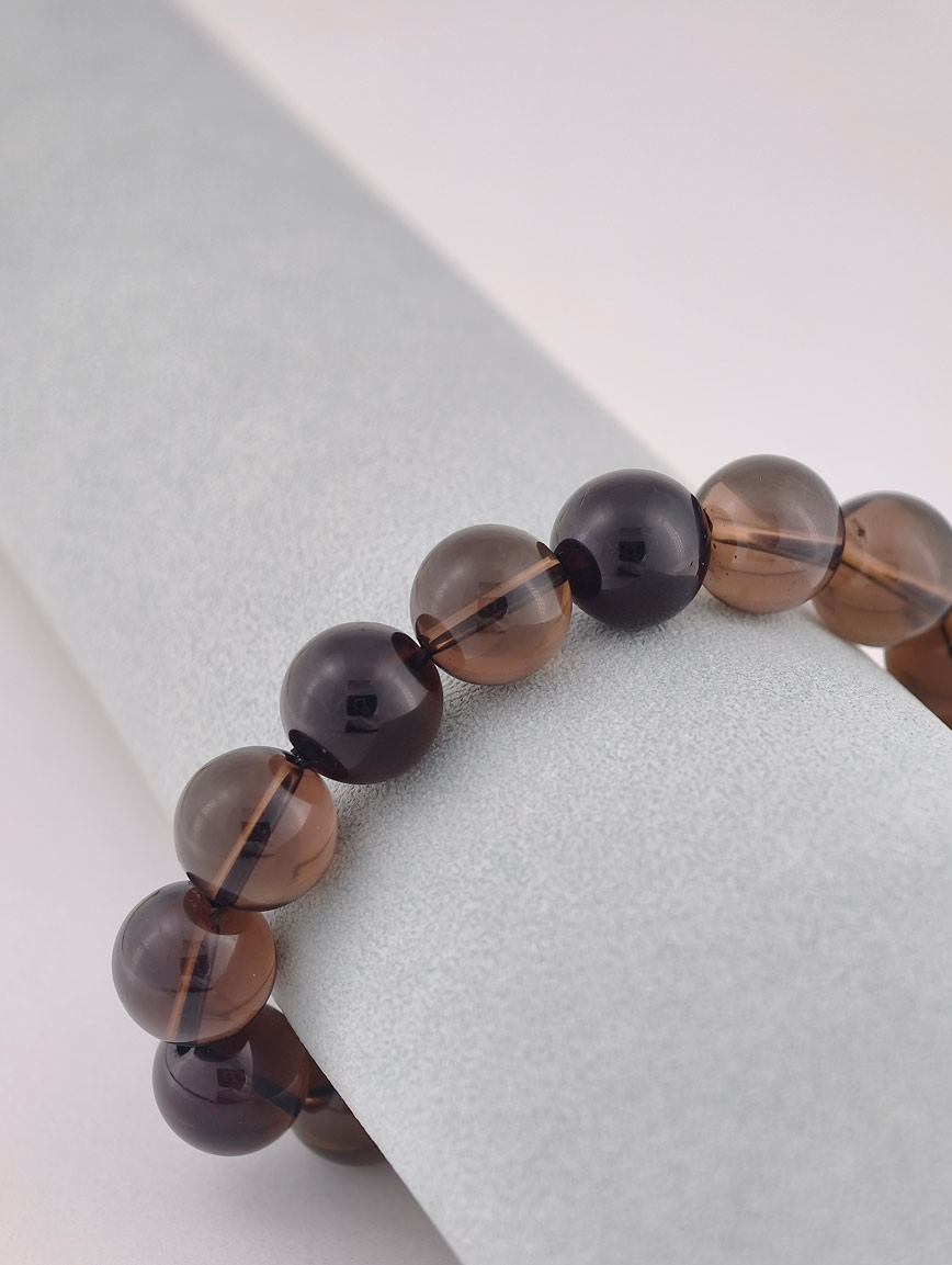 Natural Smoky Quartz Simple Style Bracelet image