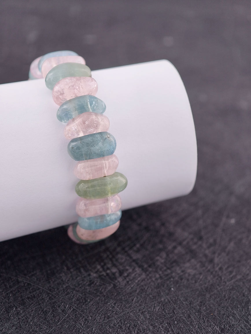 Natural Morganite Energy Bracelet image