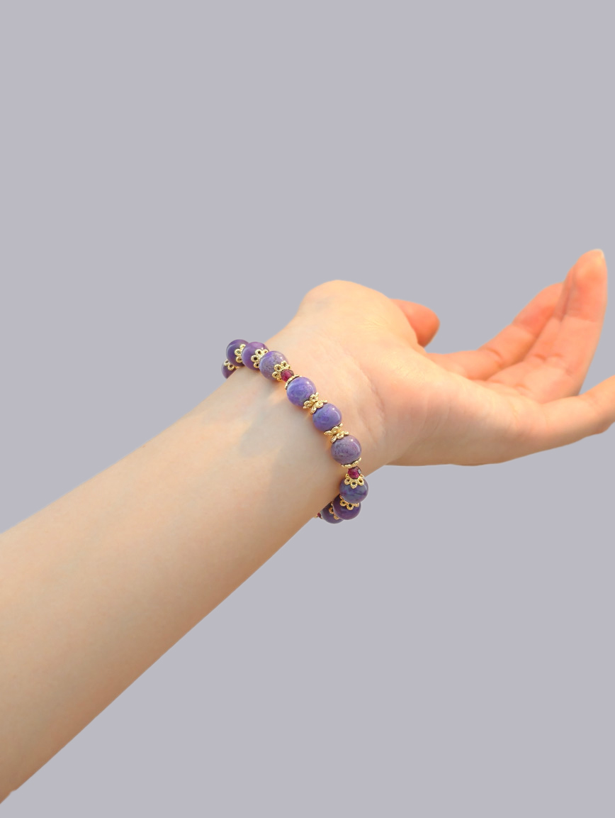 Natural Sugilite Delicate Style Bracelet image